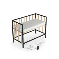 BEISTELLBETT Matratze Cloud Air Rollen & Umbauseite schwarz/natur Dreamy 4in1 - Schwarz/Naturfarben, Holz (120/90/60cm) - Sämann – make a difference.
