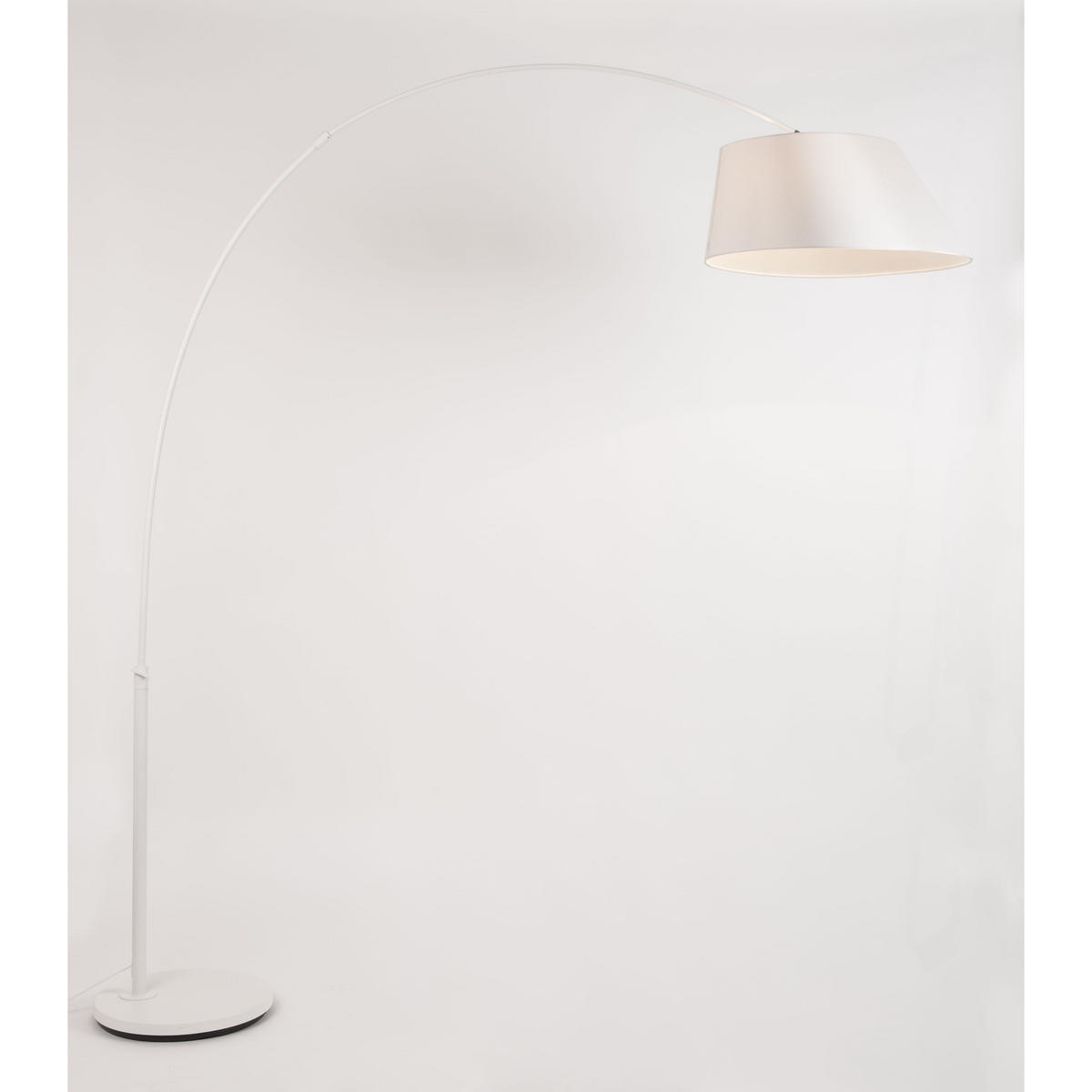 STEHLAMPE Arc Weiß - Weiß, Metall (199.5/60/222.5cm) - Zuiver