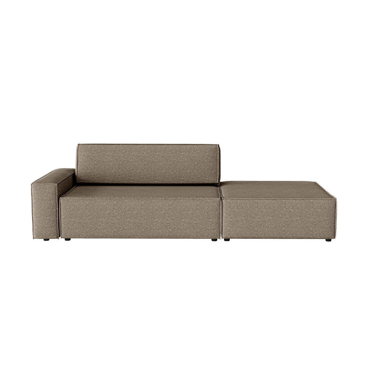 SCHLAFSOFA Lummo Si mit Schlaffunktion, Braun - Braun, Textil (263/70/100cm) - Fedve