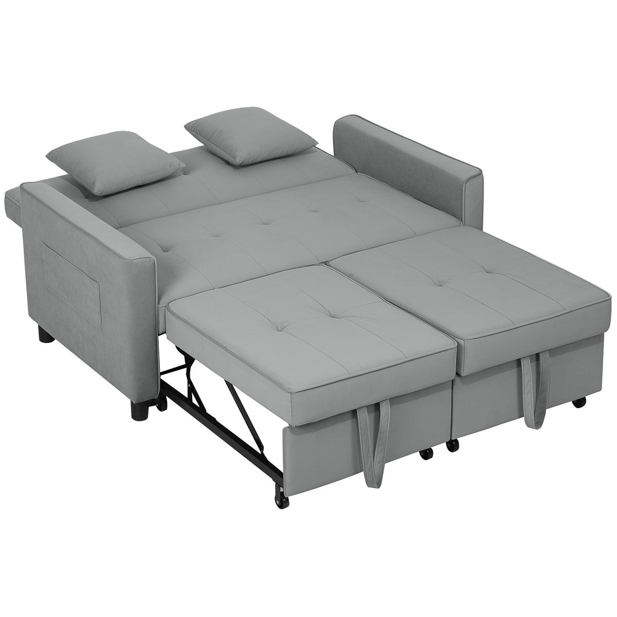 2-SITZER Sofa Grau 140.5/90.5/89.0 cm - Grau, Textil (90.5/89/140.5cm)