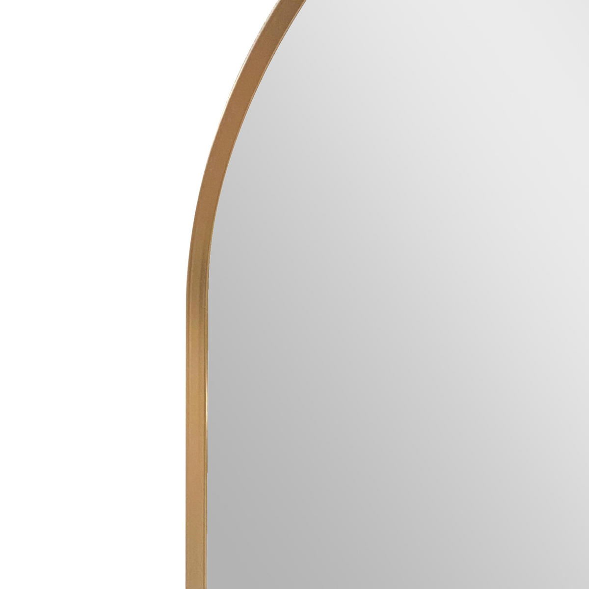 WANDSPIEGEL Corato - Goldfarben, Glas/Metall (38.4/2.8/78.4cm) - [en.casa]