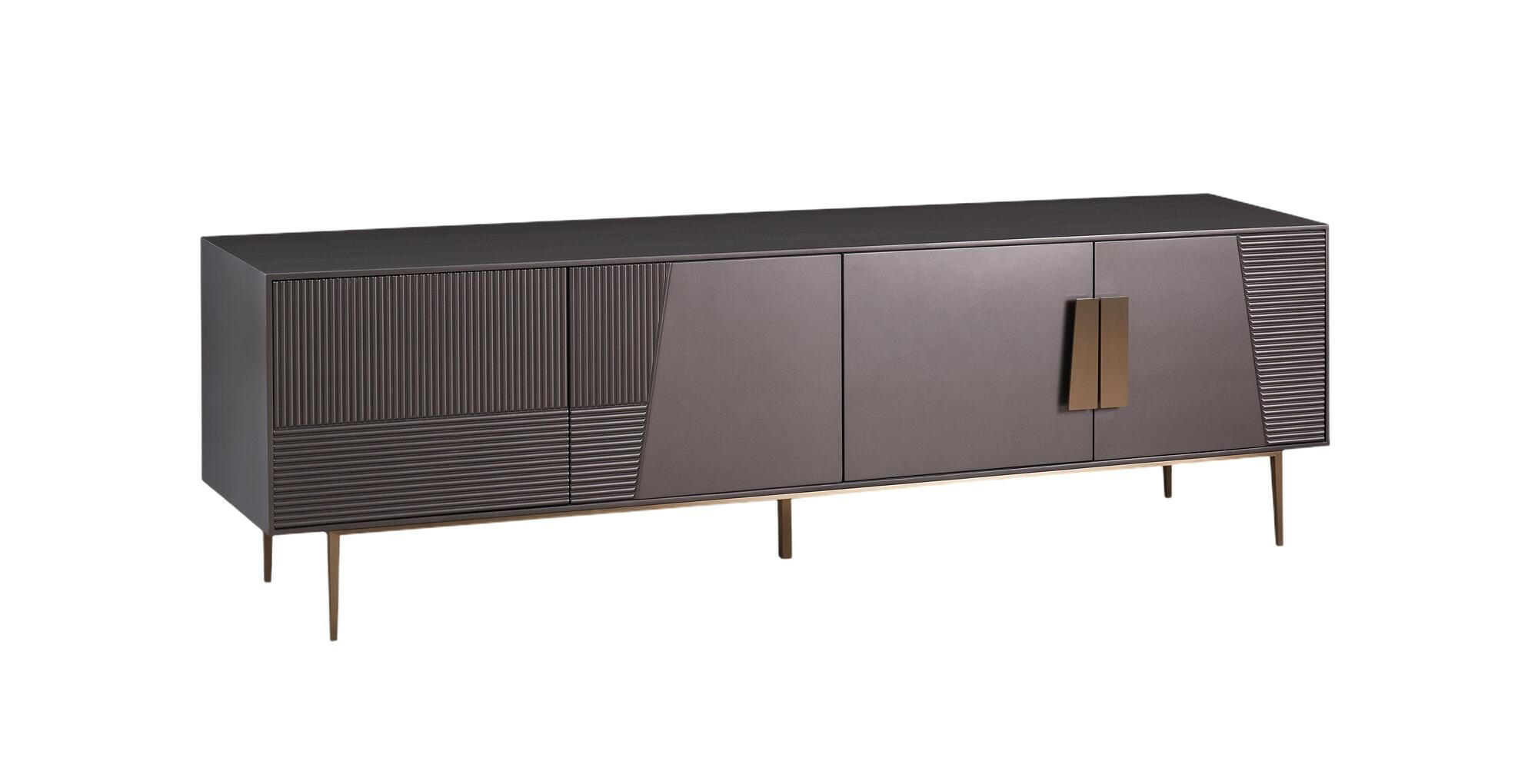 TV-LOWBOARD STILIG Grau 200x40x60 cm - Grau, Holzwerkstoff (200/60/40cm) - FURNLUX