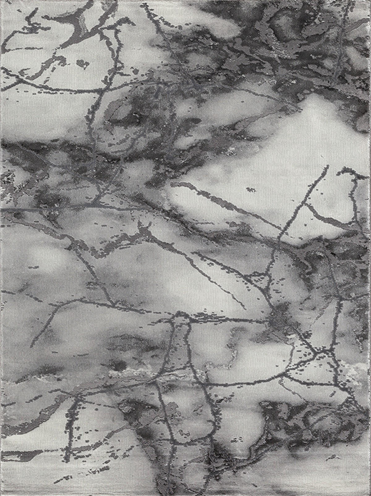 KURZFLORTEPPICH Abstrakt SVEDA Polypropylen Grau 160 x 230 cm - Grau, Textil (160/230cm) - KADIMA DESIGN