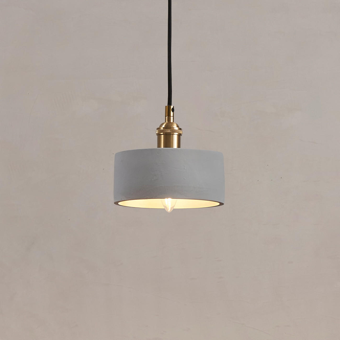 HÄNGELEUCHTE Liko, Grau, 8cm - Grau, Metall (8/16/8cm) - KOSILUM