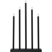 TISCHLEUCHTE Holy Schwarz - Schwarz, Holz (38/38/64cm) - click-licht