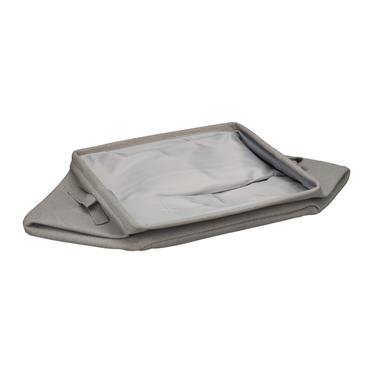 AUFBEWAHRUNGSKORB - Grau, Textil (33/33/33cm) - Relaxdays
