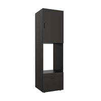 WASCHMASCHINENSCHRANK Serie 2 67cm Breit, 240cm Hoch - Schwarz, Holzwerkstoff (67/240/67cm)