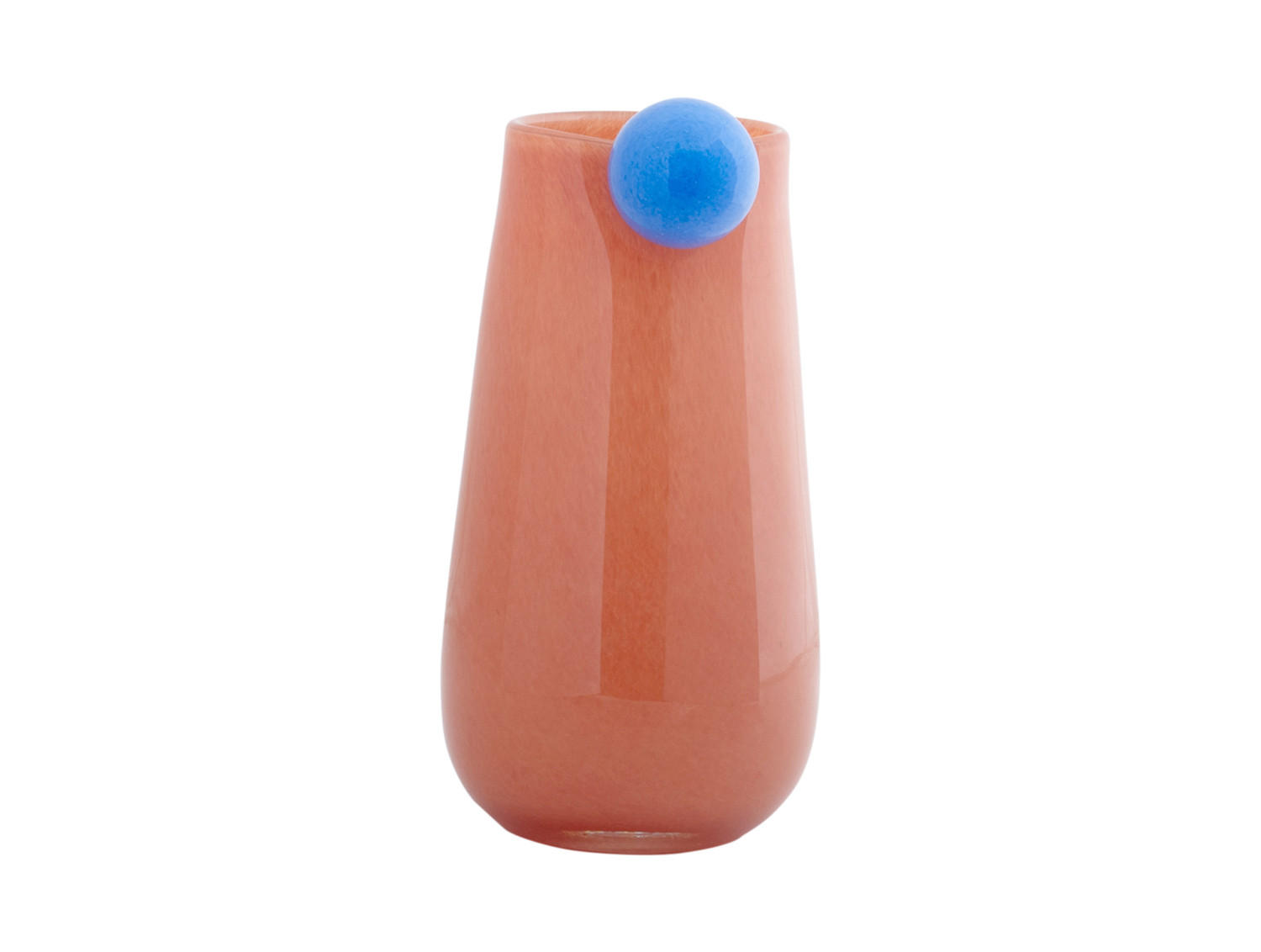 VASE Bolita 15/15/25 cm - Orange, Glas (15/25cm) - Present Time