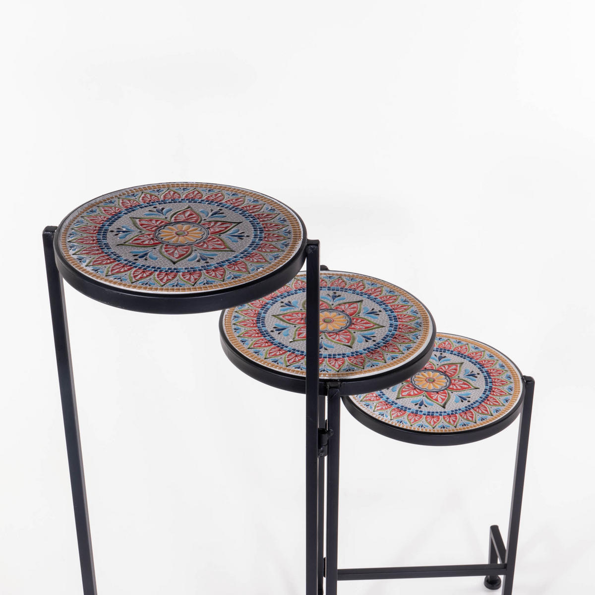 BLUMENSTÄNDER Mozaika 68 cm - Multicolor, Metall (22/22/68cm) - Ambiance