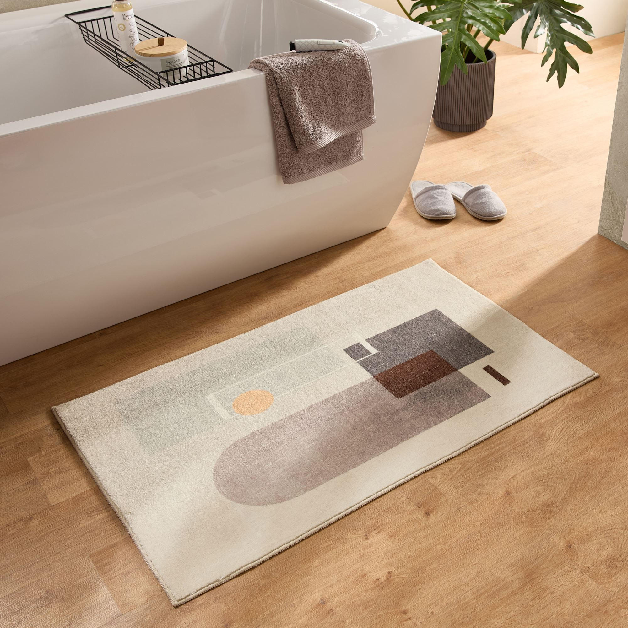 BADTEPPICH Ariella Grau 70x120 cm - Grau, Textil (70/120cm) - Gino Falcone