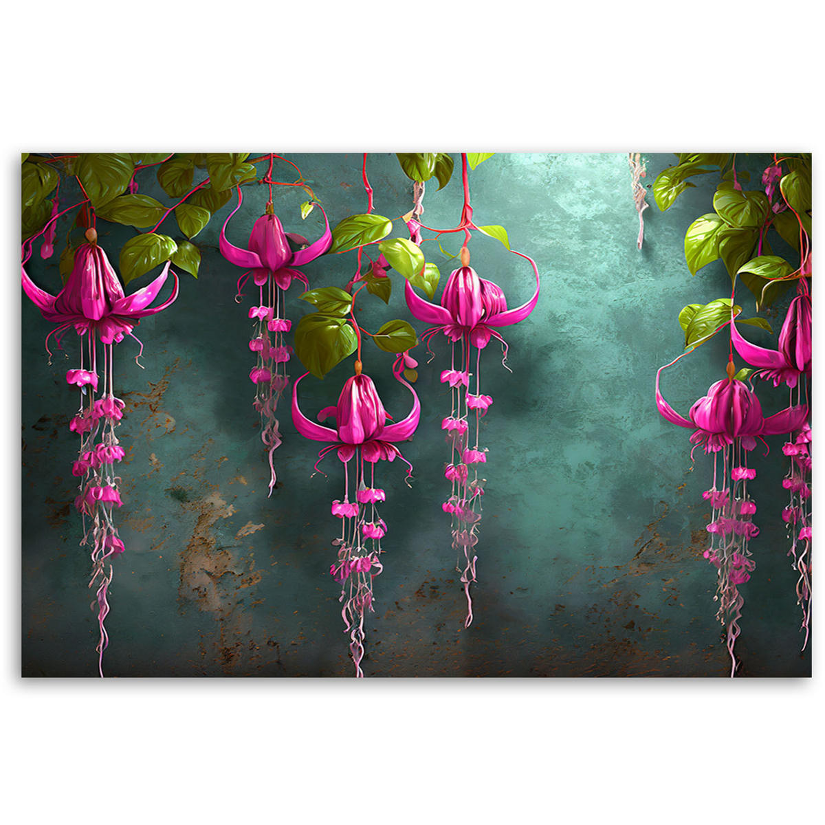KUNSTDRUCK Grün 100/70 cm - Grün, Textil (100/70cm) - KUNSTLOFT