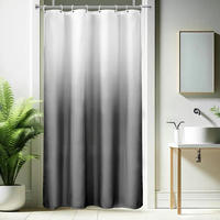 DUSCHVORHANG Farbverlauf Grau 120 x 200 cm - Multicolor, Textil (120/200cm)
