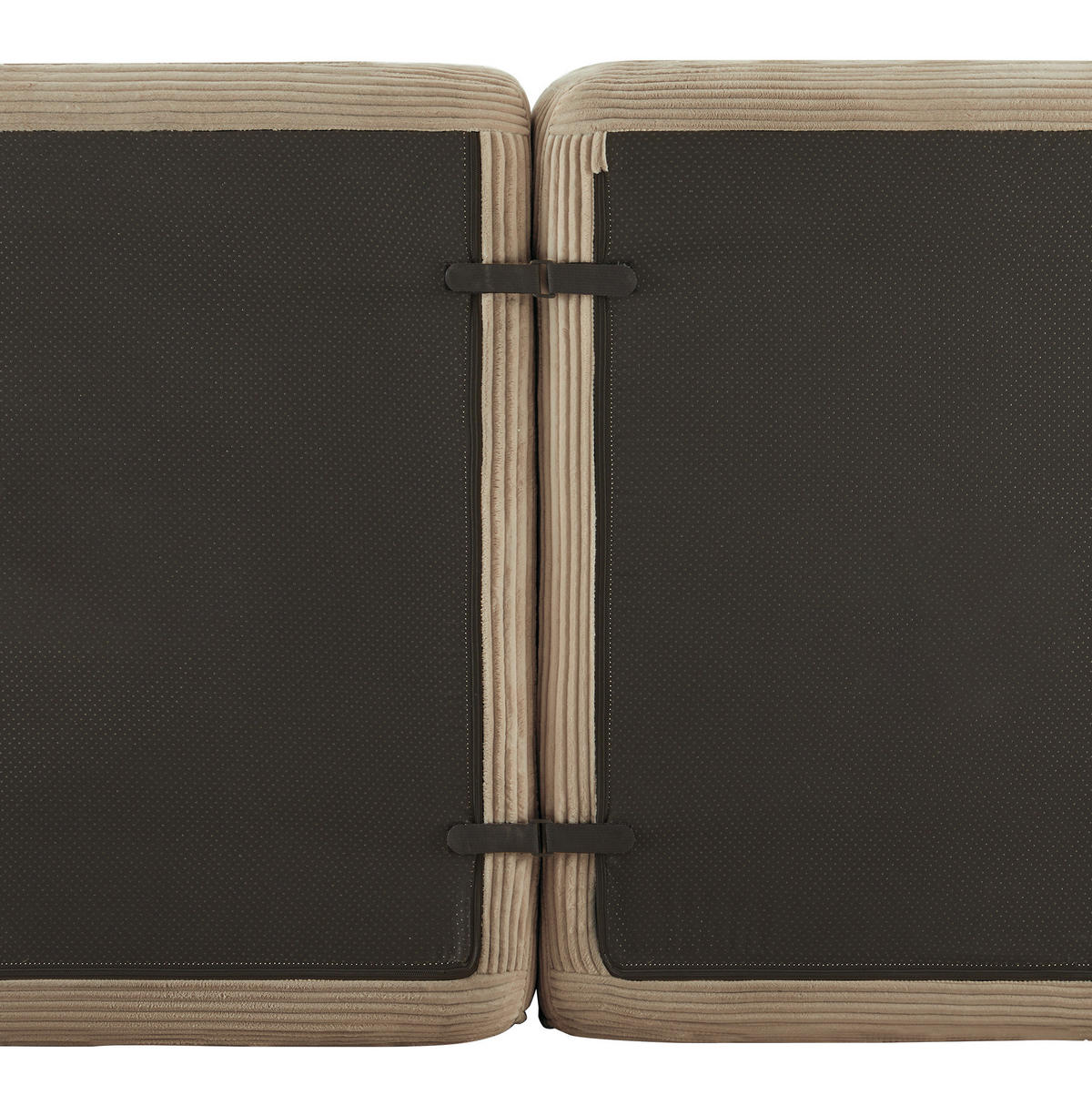 ECKSOFA 297/177/69 cm braun aus Cord mit modularem Design und tiefer Sitzfläche - Braun, Textil (177/297cm) - OKWISH
