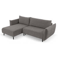 ECKSOFA Grau DELI Mit Schlaffunktion Links Beine - Grau, Textil (257/171cm) - Sepro Meble