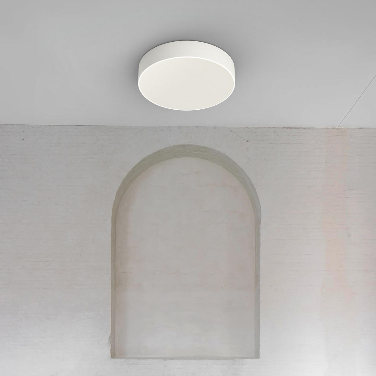 LED-DECKENLEUCHTE - Weiß, Metall (40/40/8cm) - Lumicom
