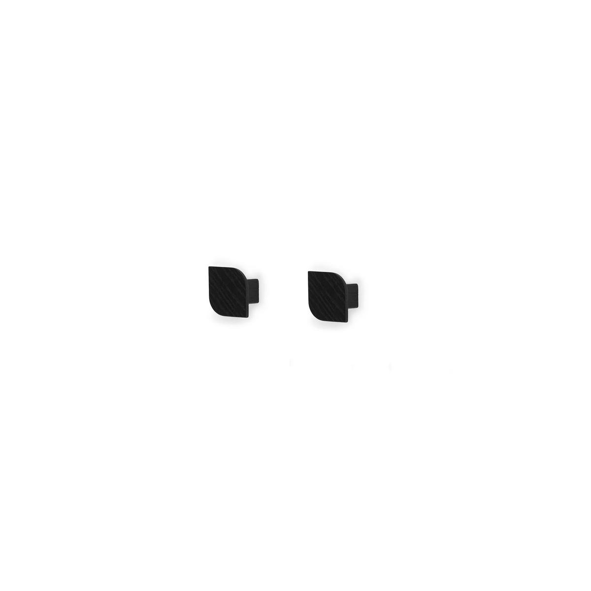 HAKEN Cielo 2er-Set - Schwarz, Holz (5/5/3.4cm) - Woodendot