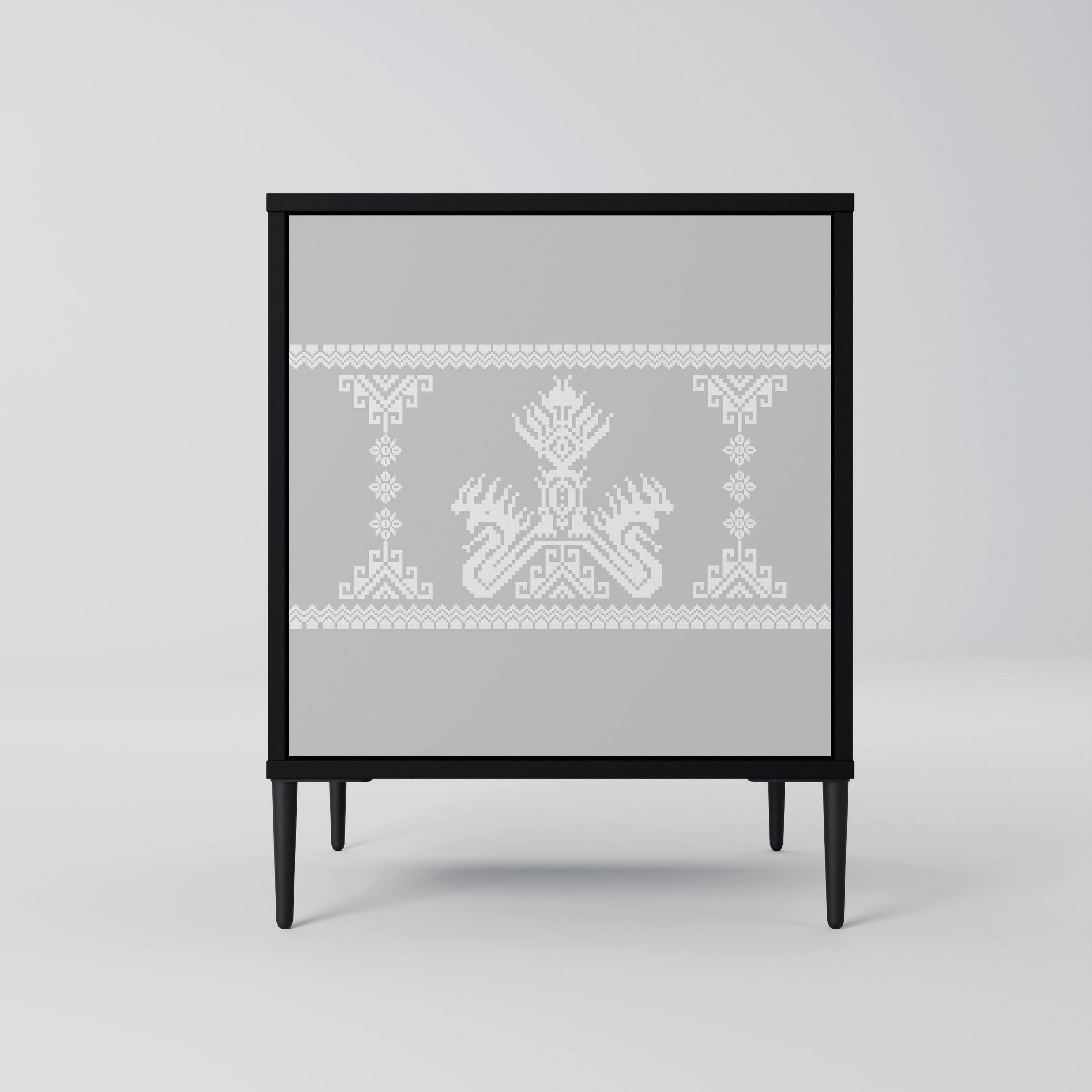 SpaceRebels Sideboard Schwarz 57.5x72.5x42 cm
