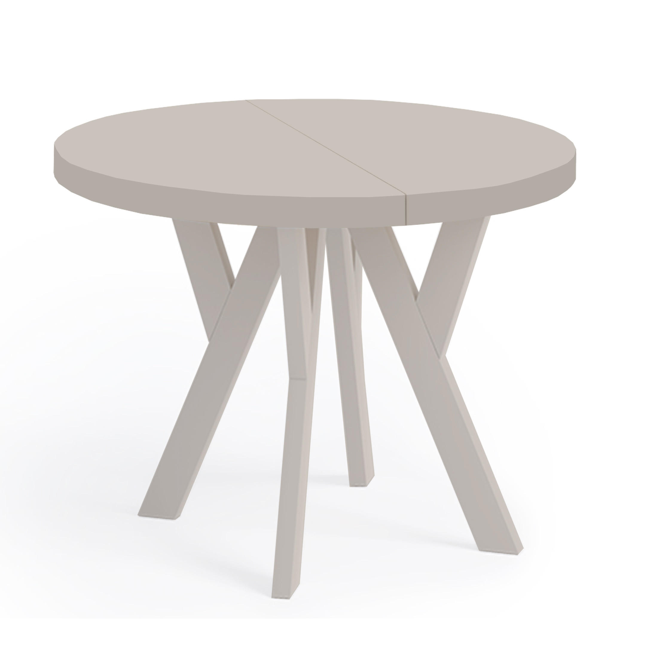 ESSTISCH Runder Ausziehbarer PERO 110/210 Kaschmir - Kaschmir, Holz (110/210/77cm) - Dekori_Interiors