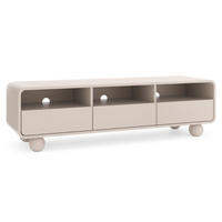 TV-LOWBOARD Kaschmir ALBI Auf Rundem Fuß 160 cm - Ecru, Holzwerkstoff (160/44/39cm) - Sepro Meble