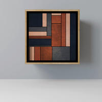 SIDEBOARD INTREPID FORMATION, Eichefarben, 57,5x42x57,5 cm, Ohne Füße - Eichefarben/Multicolor, Holzwerkstoff (57.5/57.5/42cm) - SpaceRebels