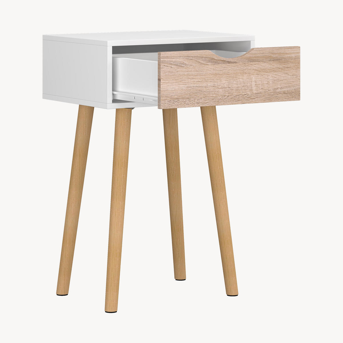BEISTELLTISCH Östersund - Eichefarben/Naturfarben, Holz/Holzwerkstoff (30/40/60cm) - [en.casa]