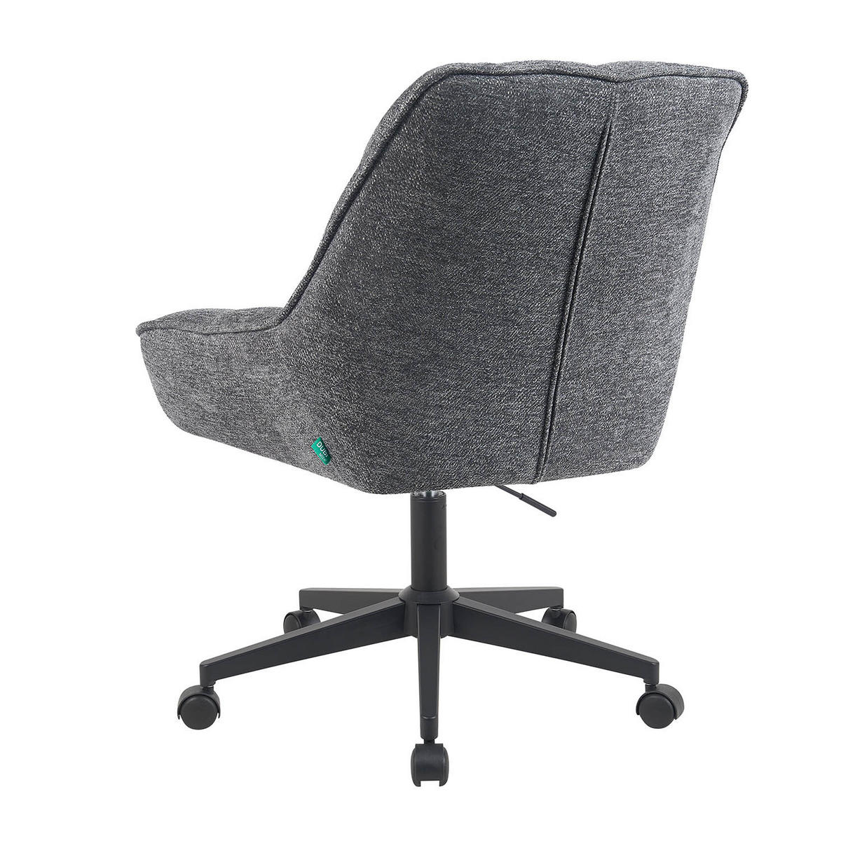 BÜROSTUHL Mika-Jette - Schwarz/Grau, Textil/Metall (60/85/68cm) - DUBI Möbel