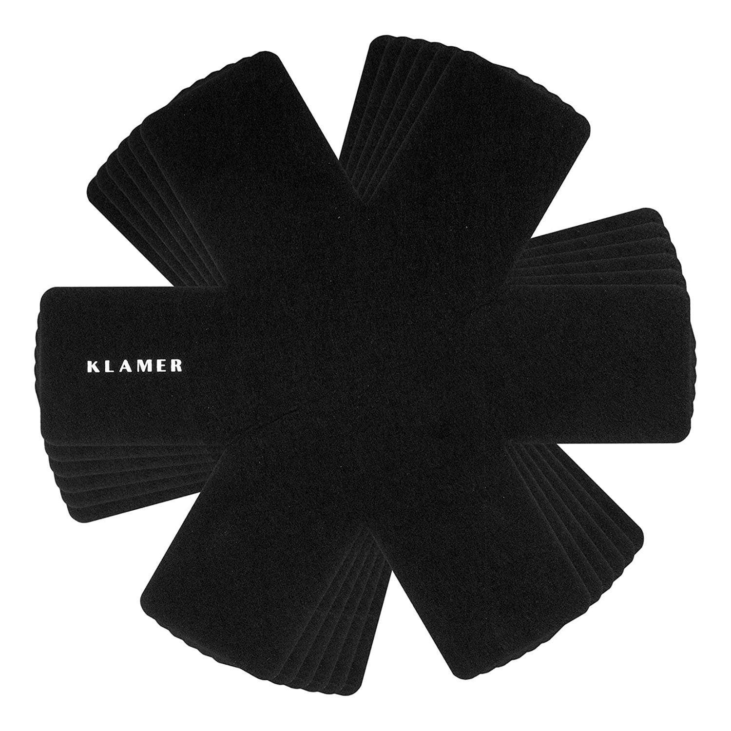 PFANNENSCHONER Schwarz Filz 6er Set - Schwarz, Kunststoff (35/35cm) - KLAMER