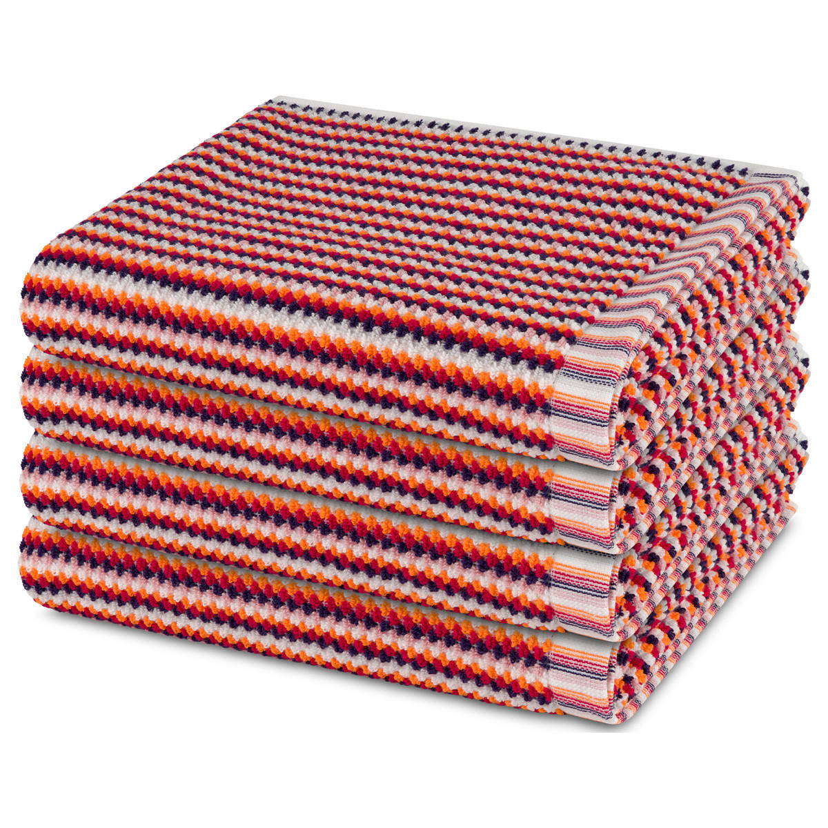 HANDTUCH Bliss 4er-Set - Rot, Textil (50/100cm) - MÖVE