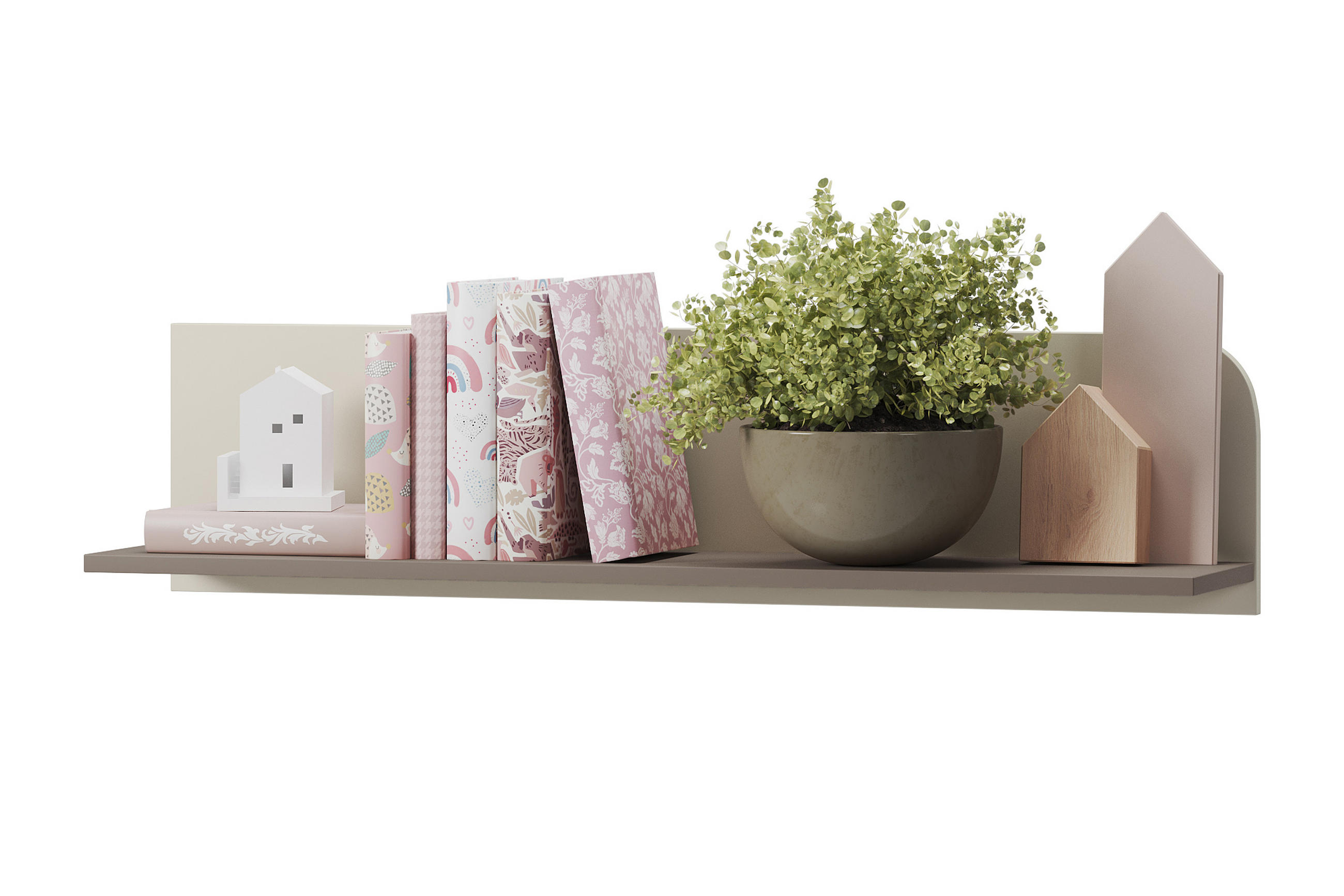 WANDREGAL CATTA für Jugendliche, Cremefarben - Creme, Holz (101/24/22cm) - KONSIMO®