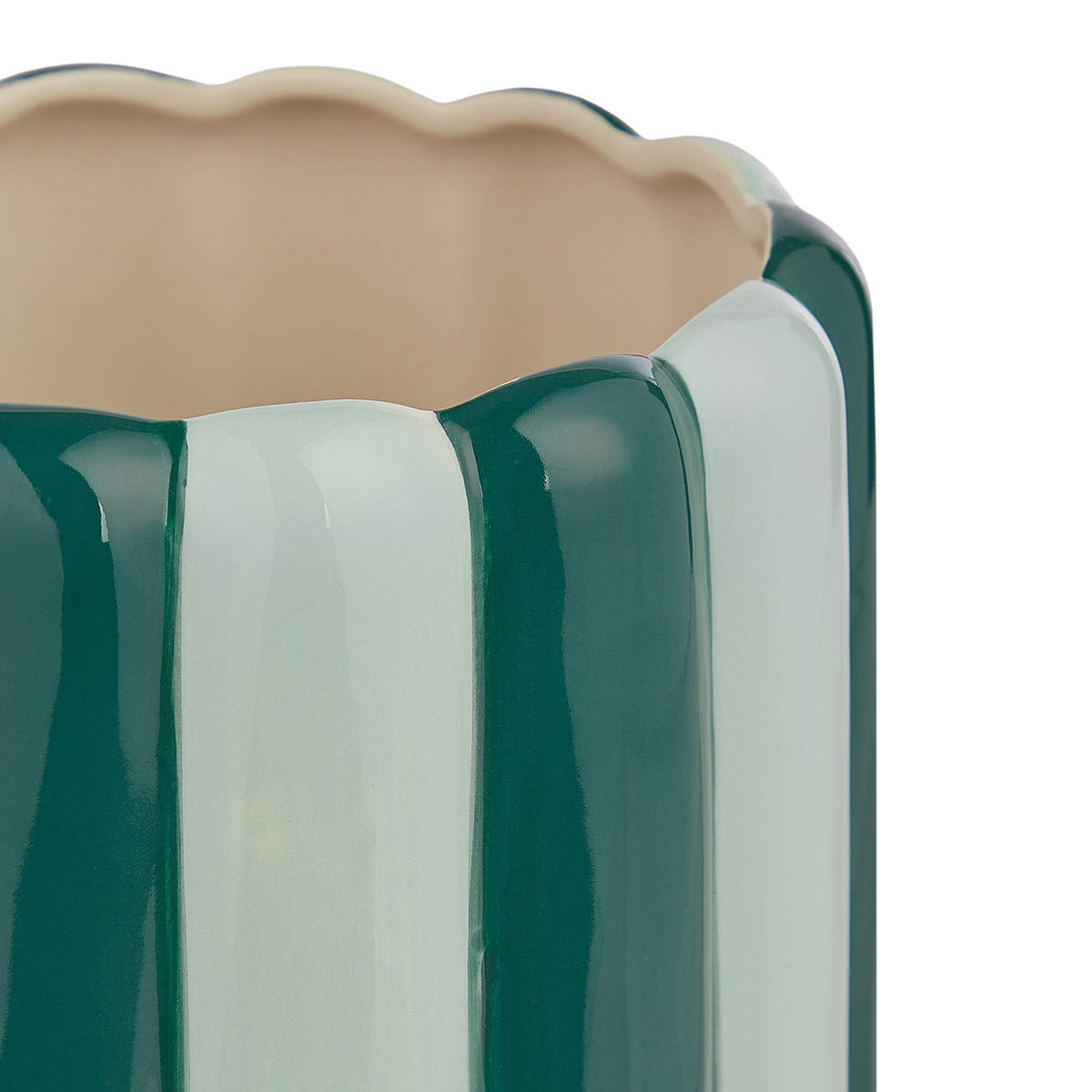 BLUMENÜBERTOPF Circus - Grün, Stein (15cm) - Butlers