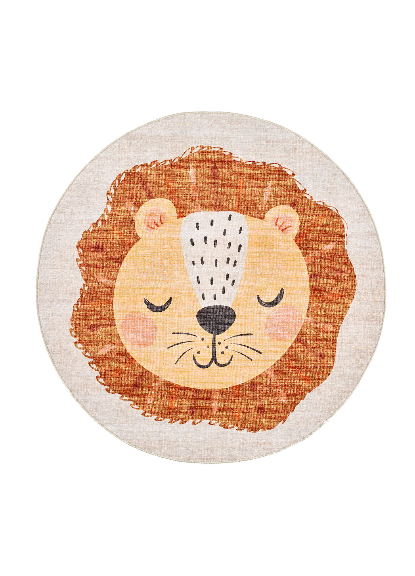 Atticgo Kinderteppich Rost 120x120 cm