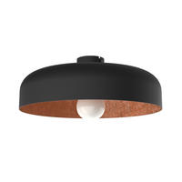 DECKENLEUCHTE Tuzzi - Kupferfarben, Metall (40/40/12cm) - Lumicom