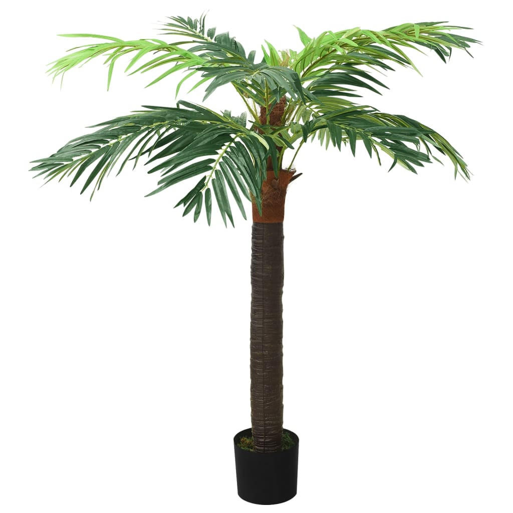 KÜNSTLICHE Palme Phönix Mit Topf 190 Cm Grün - Schwarz/Braun, Holz/Kunststoff (190cm) - vidaXL