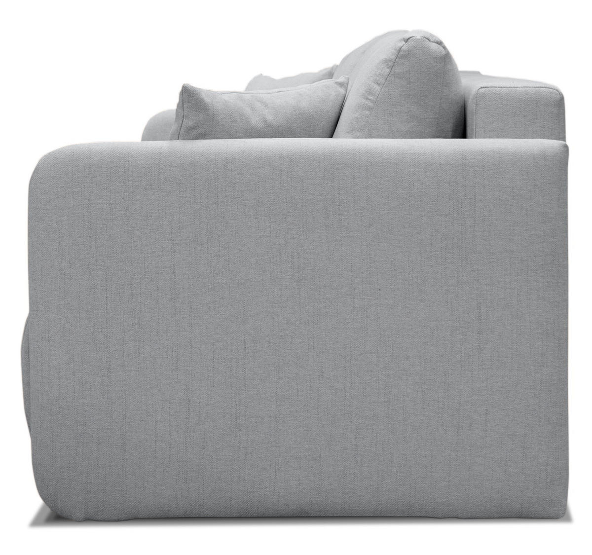 SOFA Anvio Hellgrau mit Schlaffunktion - Hellgrau/Schwarz, Kunststoff/Textil (220/88/100cm) - Selsey