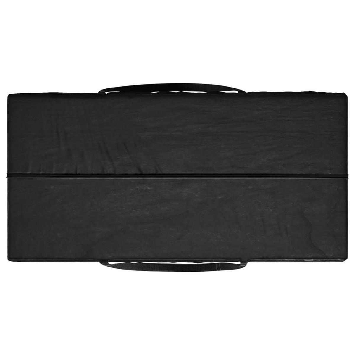 AUFBEWAHRUNGSTASCHE Für Gartenkissen 150/75/75 Cm Polyethylen - Schwarz, Kunststoff (150/75/75cm) - vidaXL