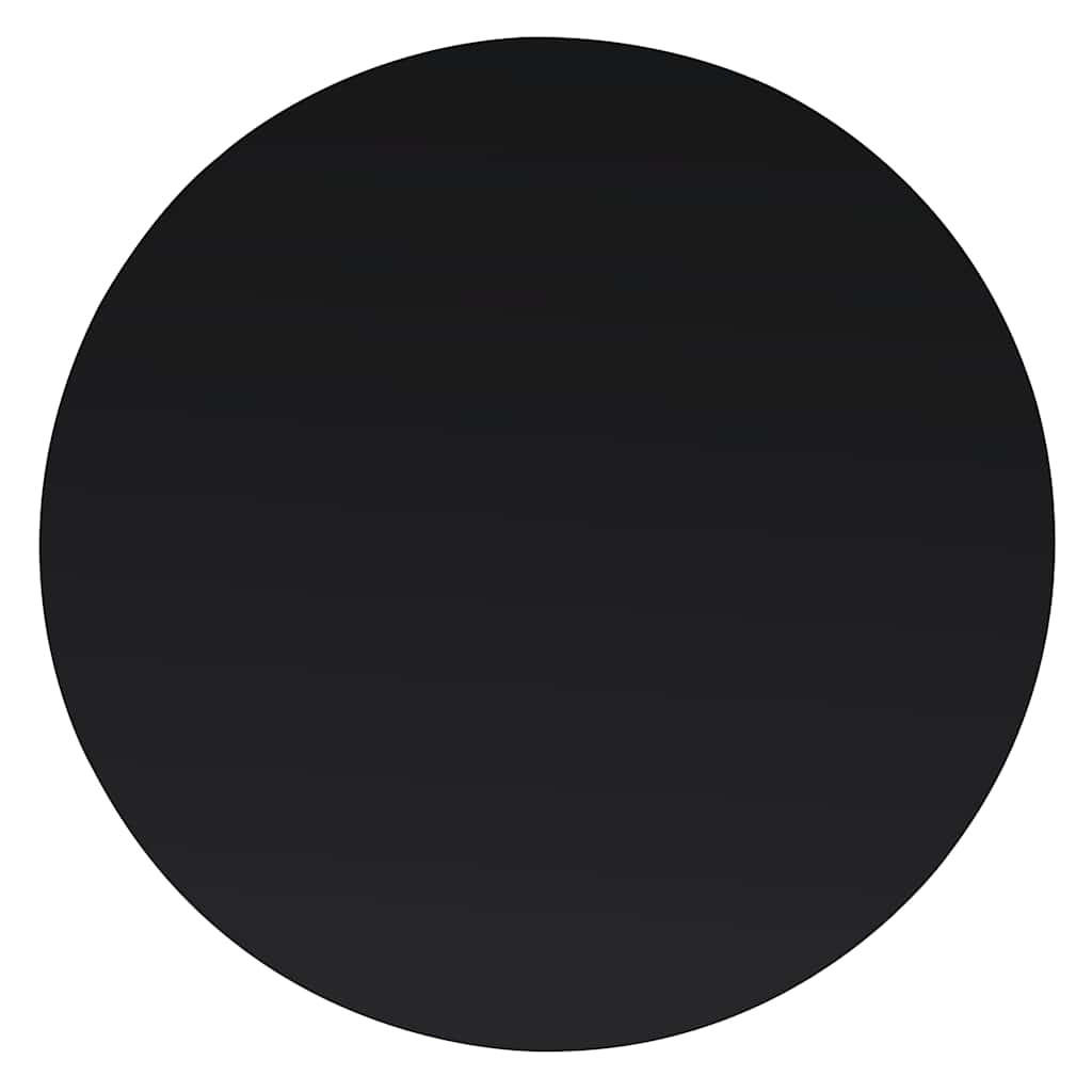 TISCHPLATTE Aus Gehärtetem Glas Rund 500 Mm - Schwarz, Glas (50/50/0.8cm) - vidaXL