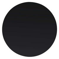TISCHPLATTE Aus Gehärtetem Glas Rund 500 Mm - Schwarz, Glas (50/50/0.8cm) - vidaXL
