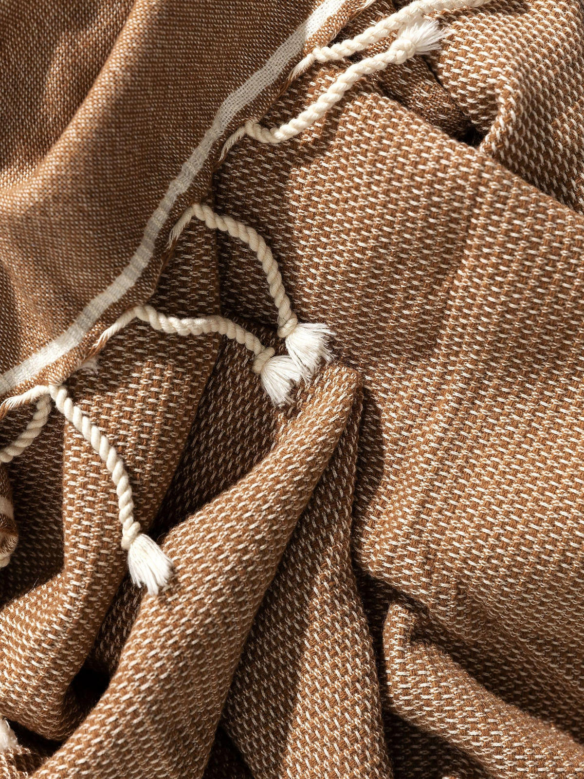 DECKE Olivia Braun 140x200 cm - Braun, Textil (140/200cm) - benuta Pure