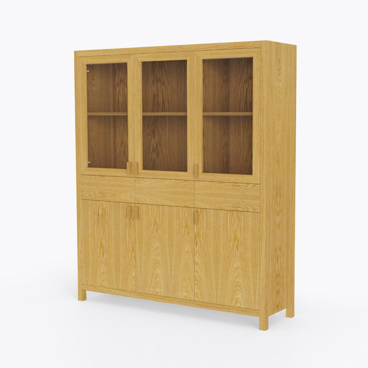 ANRICHTE aus Eiche für Wohnzimmer DAVOS - Eichefarben, Holz (155/170/40cm) - Rawood Furniture