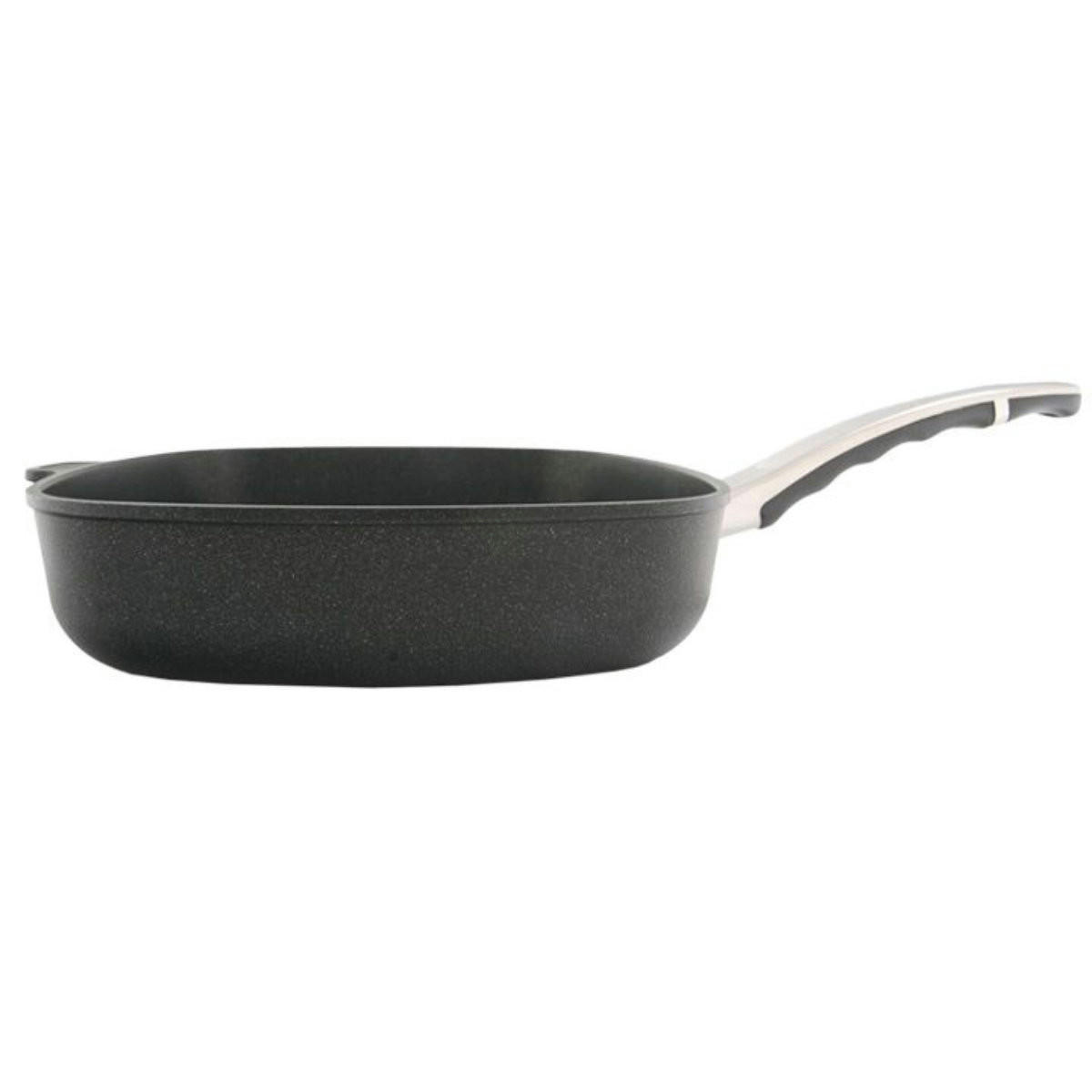 VIERECKGRILLPFANNE 28x28 cm GIGANT Newline für alle Herdarten - Schwarz, Metall (28/28/4.5cm) - BAF