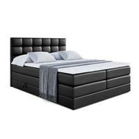 BOXSPRINGBETT APO KING - 180 x 200 - H3/H4 - Schwarz Hochglanz - Schwarz Hochglanz, Holzwerkstoff (180/200cm) - ALTDECOR