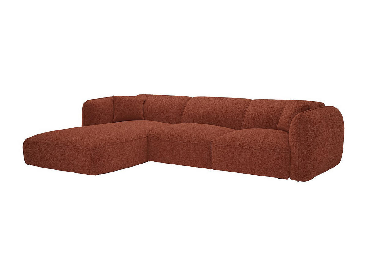 SOFA - 5 Personen - stoff - terracotta Camilio - Terracotta, Textil (272/165cm) - Vente-Unique