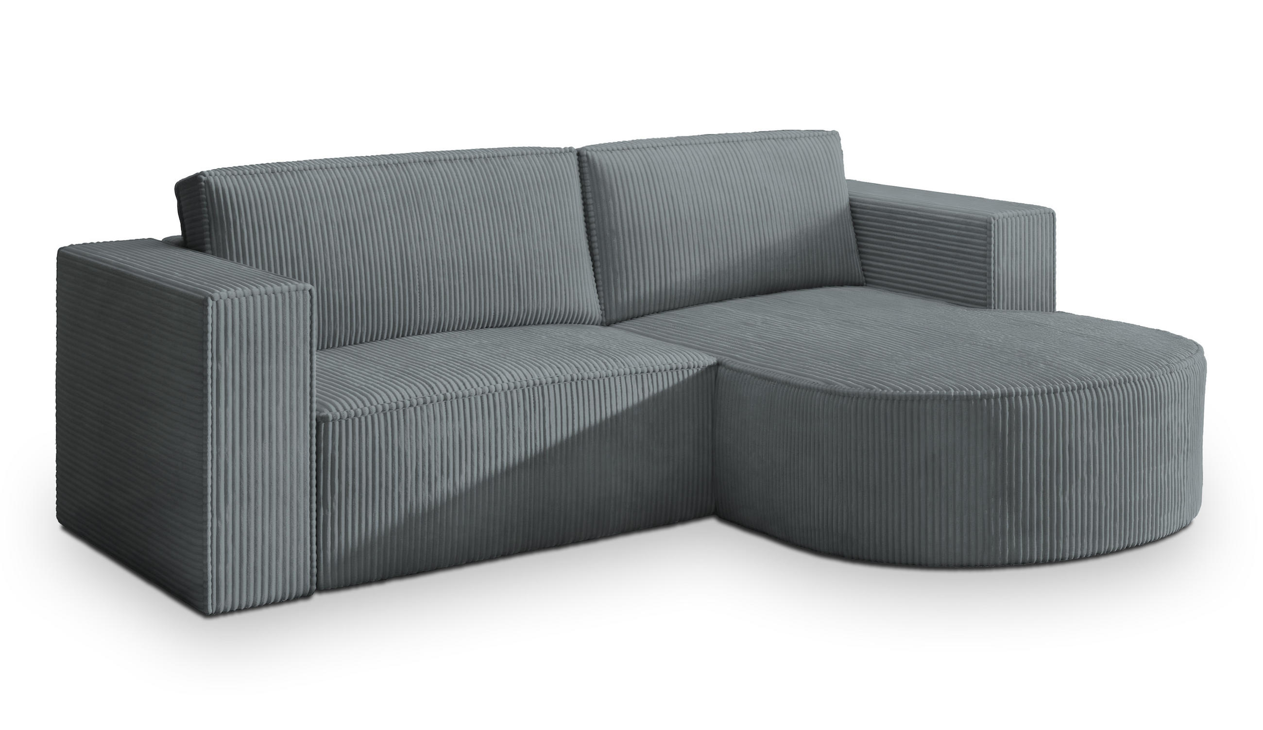 Masseno Ecksofa Grau 263x174 cm