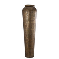 TOPF Zavir Gold 50/50/173cm - Goldfarben, Metall (173cm) - PTMD Collection