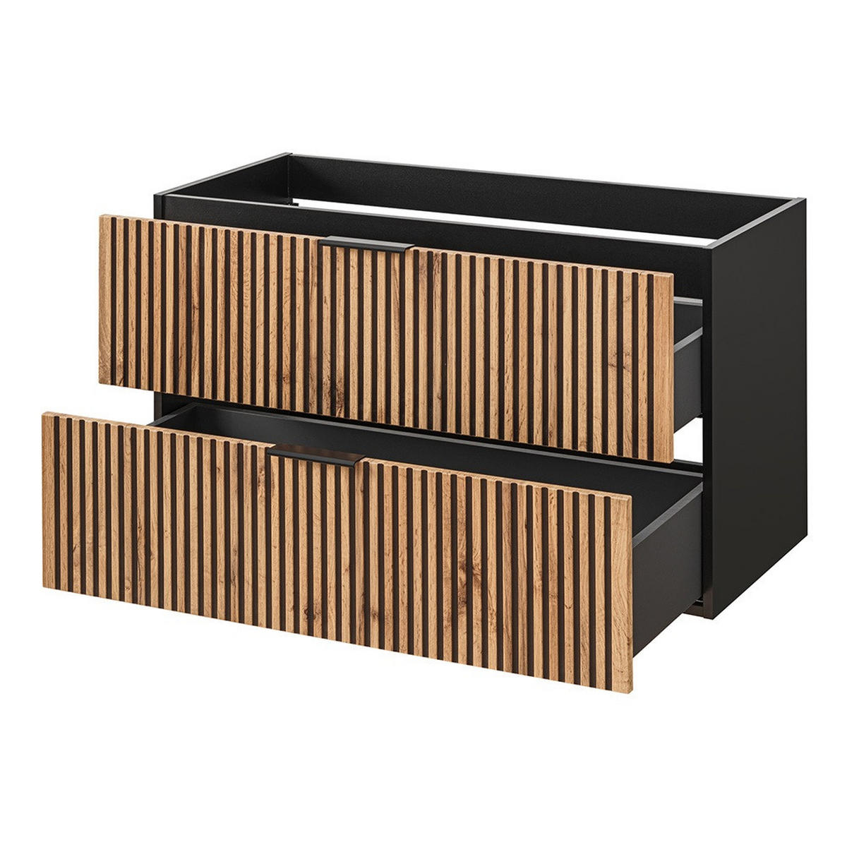 WASCHTISCH Xanten-56 - Braun, Holzwerkstoff (101/73/47cm) - Lomado