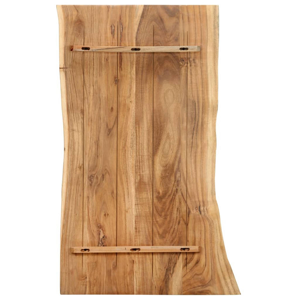 TISCHPLATTE Massivholz Akazie 100x(50-60)x2,5 cm - Braun, Holz (60/100/2.5cm)