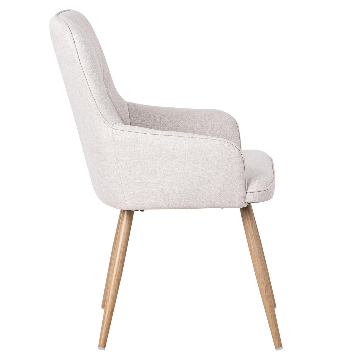 ARMLEHNSTUHL-SET 2 Stück in Stoff(YZ3) - Beige, Textil (57/87/62cm) - HOMAVO