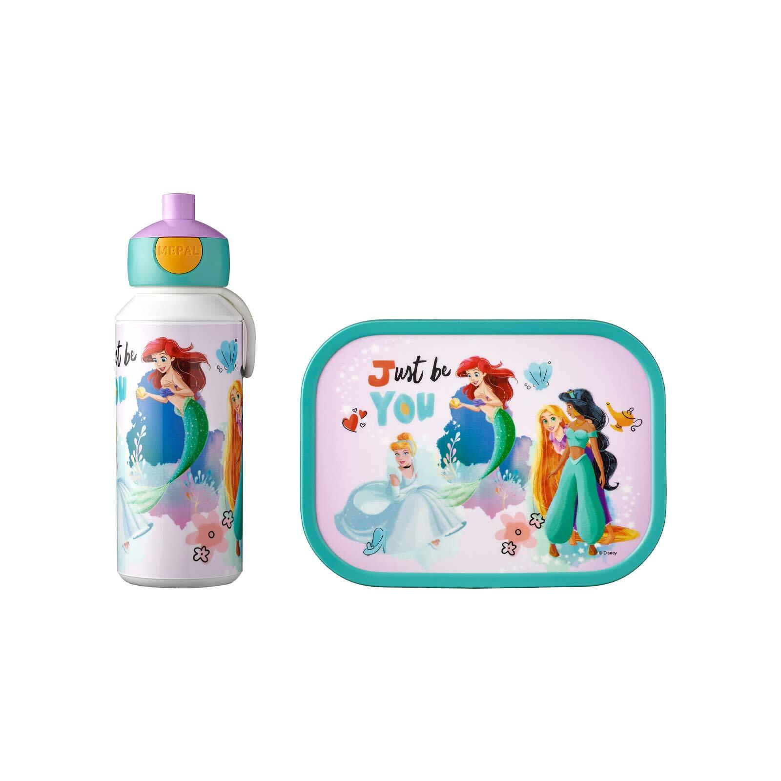 LUNCHSET Campus Disney Princess 400 ml + 700 ml 2er Set - Violett/Multicolor, Kunststoff (7.5/18.8/20.5cm) - Mepal