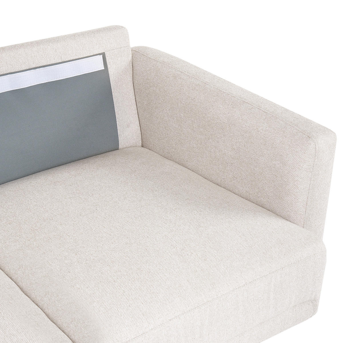 POHOVKA 2-místná Látka Světle béžová Breda - béžová, textil (150/85/85cm) - Beliani