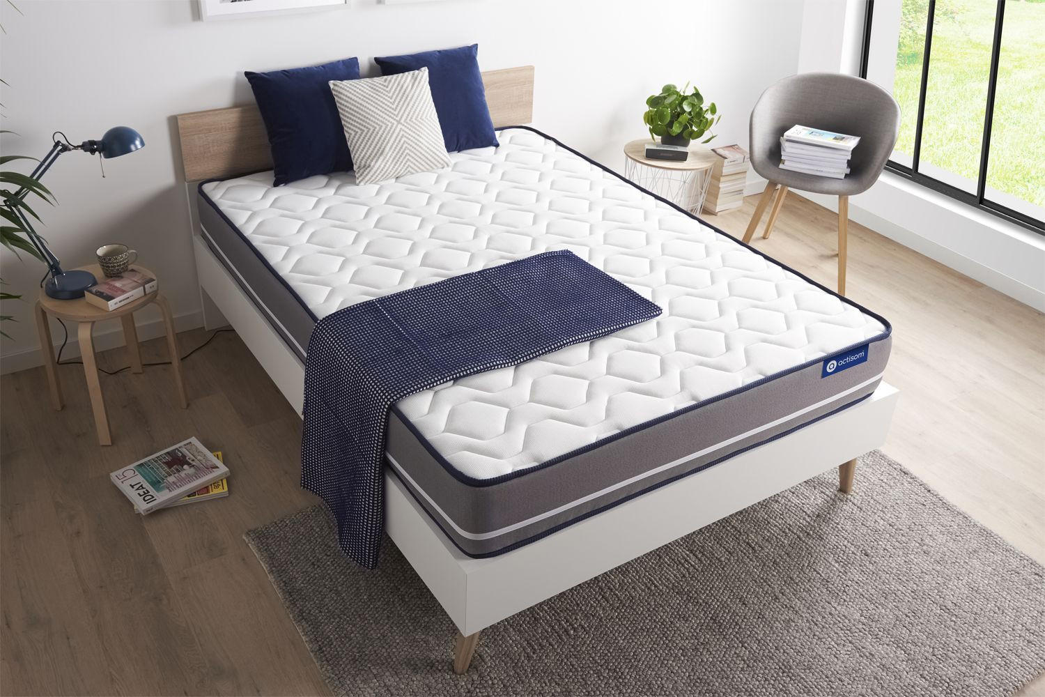 Thumbnail - Actisom Matratze, Weiß, Textil, H3, 100x220 cm, Oeko-Tex® Standard 100, Schlafzimmer, Matratzen Shop, Matratzen